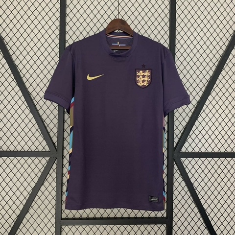 Camisa Seleção Inglaterra II 24/25 Roxa e Dourado