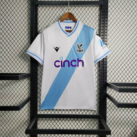 Camisa Crystal Palace II 2023/2024 Branca e Azul Celeste