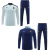 Conjunto Seleção França 24/25 Manga Longa - Azul Claro e Azul Marinho