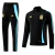 conjunto da argentina de frio 2024/2025 Jaqueta e Calca - Preta e Azul Celeste