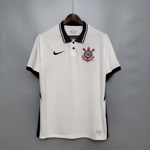 Camisa Corinthians I 20/21 Branca e Preta 