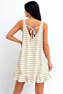 Vestido 823 -Morley- -Lazo Espalda- -Volado- - Las Nachas