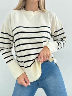 Sweater 370 -Full Rayas- -Bremer- -Doble Hilo- - comprar online