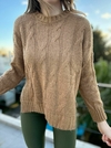 Sweater 415 -Trenza Ancha- -Lana Frizz-