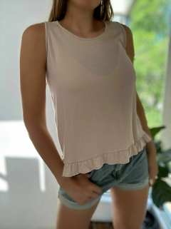 Musculosa 242 -Espalda Volado Lino- - tienda online