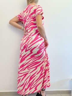 Vestido 713 -Maxi- -Zebra- -Crepe- - Las Nachas