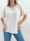 Remera 434 -Manga Volado- -Lino- - comprar online