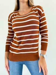 Sweater 430 -Rayado- -Hilo Con Lycra- en internet