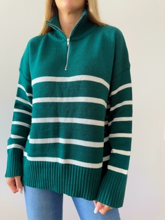 Sweater 438 -Rayado- -Con Cierre- -Doble Hilo- en internet