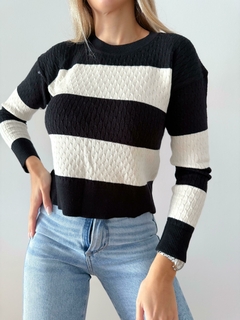 Sweater 440 -Rayado Ochitos- -Bremer- -Doble Hilo- en internet