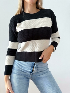 Sweater 440 -Rayado Ochitos- -Bremer- -Doble Hilo- - tienda online