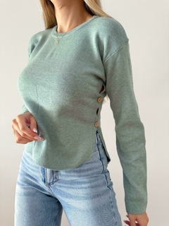 Sweater 442 -Boton Costado- -Bremer- -Doble Hilo- - tienda online