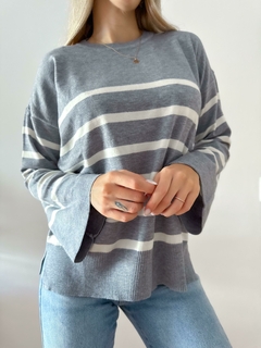 Sweater 458 -Manga Ancha- -Rayado- -Bremer- - tienda online