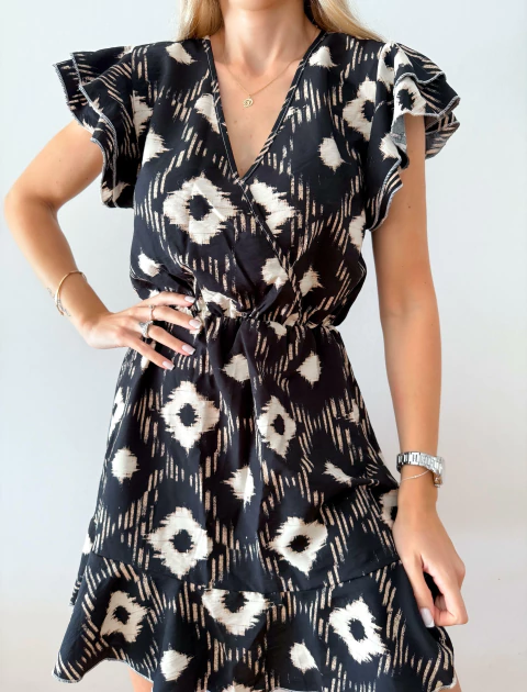 Vestido 787 -Cruzado- -Fibrana- - comprar online