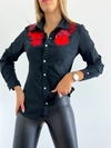 Camisa 47 -Bordada- -Fibrana- -Poplin- -Elastizada-