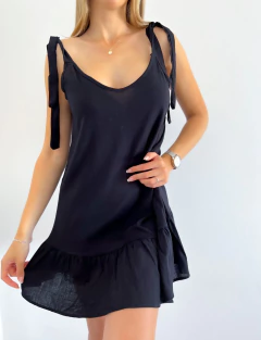 Vestido 596 -Liso para atar- -Lino- - Las Nachas