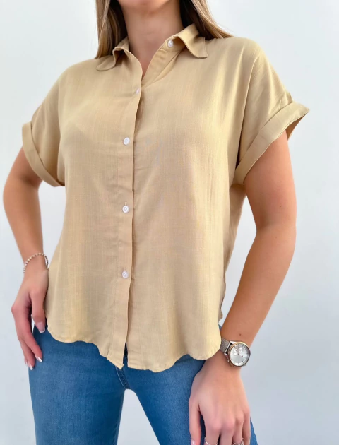 Camisa 59 -Manga corta- -Lino- - comprar online