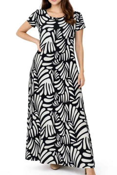 Vestido 837 -Maxi- -Cadiz- -Con Bolsillos- -Morley- - comprar online