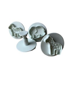 Set 4 Cortantes Expulsor Animales de Selva - comprar online
