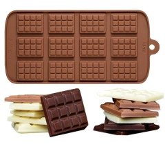Molde Silicona Mini Tableta Chocolatín Jabones Hielos