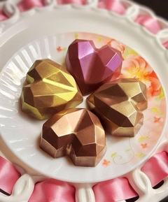 Molde Bwb Bombón Mini Corazón Diamante Facetado x 13 - LAE Chocolates y MAS