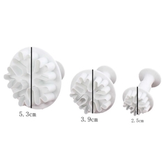 Set 3 Cortantes Expulsor Copo de Nieve Redondeado - comprar online