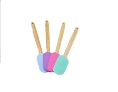 Espátula Silicona Mango Madera Repostería 30 Cm Cabeza 10x6 - comprar online