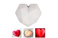 Molde De Silicona Torta Corazón Diamante