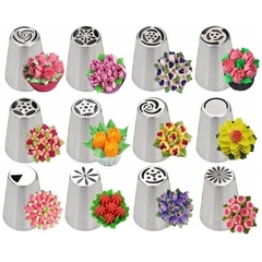 Set de 8 Picos Rusos con Acople Tricolor y 2 mangas - comprar online