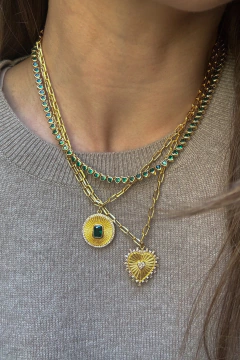 COLLAR GOLD HEART - tienda online