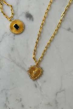 COLLAR GOLD HEART - tienda online