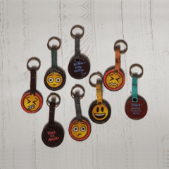 Llavero cuero emoji