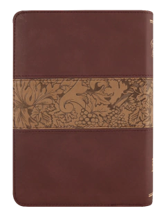 BIBLIA REINA VALERA 1909 DE LUJO MARRÓN PIEL ITALIANA LABRADA