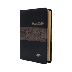 BIBLIA REINA VALERA 1909 DE LUJO NEGRO PIEL ITALIANA LABRADA