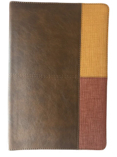 Biblia De Estudio Arco Iris Símil Piel Cocoa Terracota - Reina Valera 1960