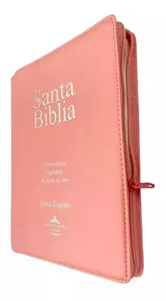 Biblia Rosa Letra Gigante Cierre Reina Valera 1960 - comprar online