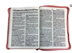 Biblia Reina Valera 1960 Letra Grande Petalos Rosas Flexible - tienda online