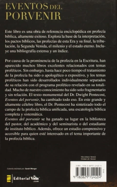 Eventos Del Porvenir: Estudios De Escatología Bíblica - Dwight Pentecost - comprar online