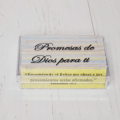 Promesas de Dios para ti en cajita de acrílico