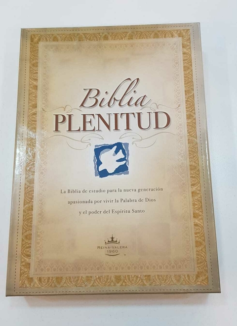 Biblia De Estudio Plenitud tapa blanda negro Reina Valera 1960 con indice