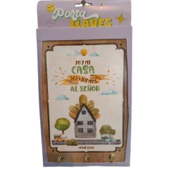 Porta llaves de fibrofacil con frases - tienda online