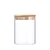 Frasco Vidrio Tapa Bamboo 650ml