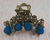 Broche de metal con piedra grande - comprar online