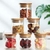 Frasco Vidrio Tapa Bamboo 650ml - comprar online