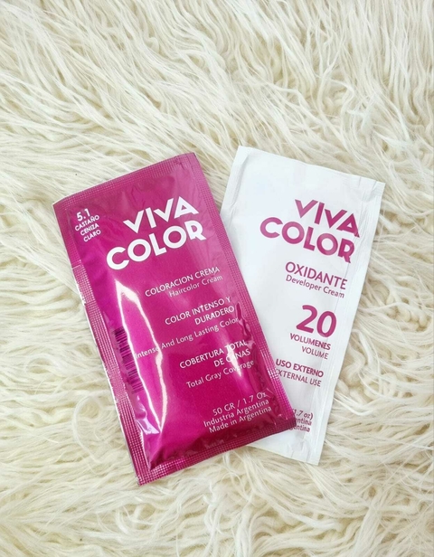 Tintura Viva Color Tono 5.1 Castaño claro ceniza - comprar online