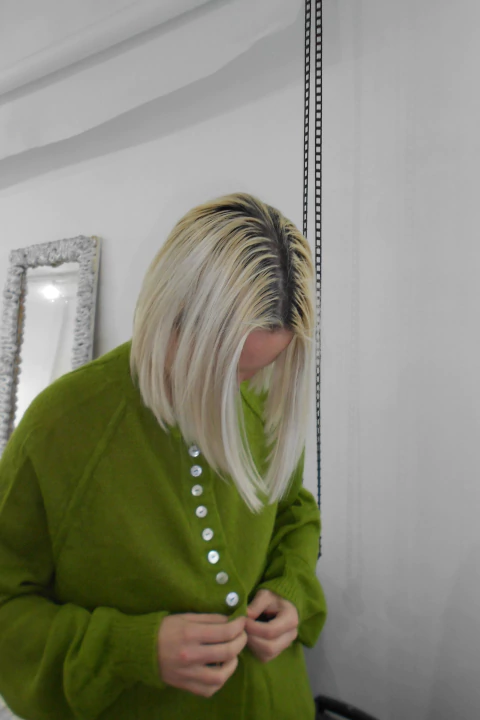 CARDIGAN BUTTON VERDE