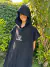 PONCHO BEACH CAMBIADOR NEGRO - comprar online