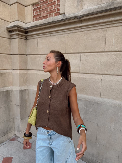 Top chaleco tejido nueva version verano - comprar online