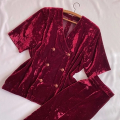 conjunto vintage em veludo - GG - comprar online