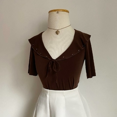blusa marrom - PP/P